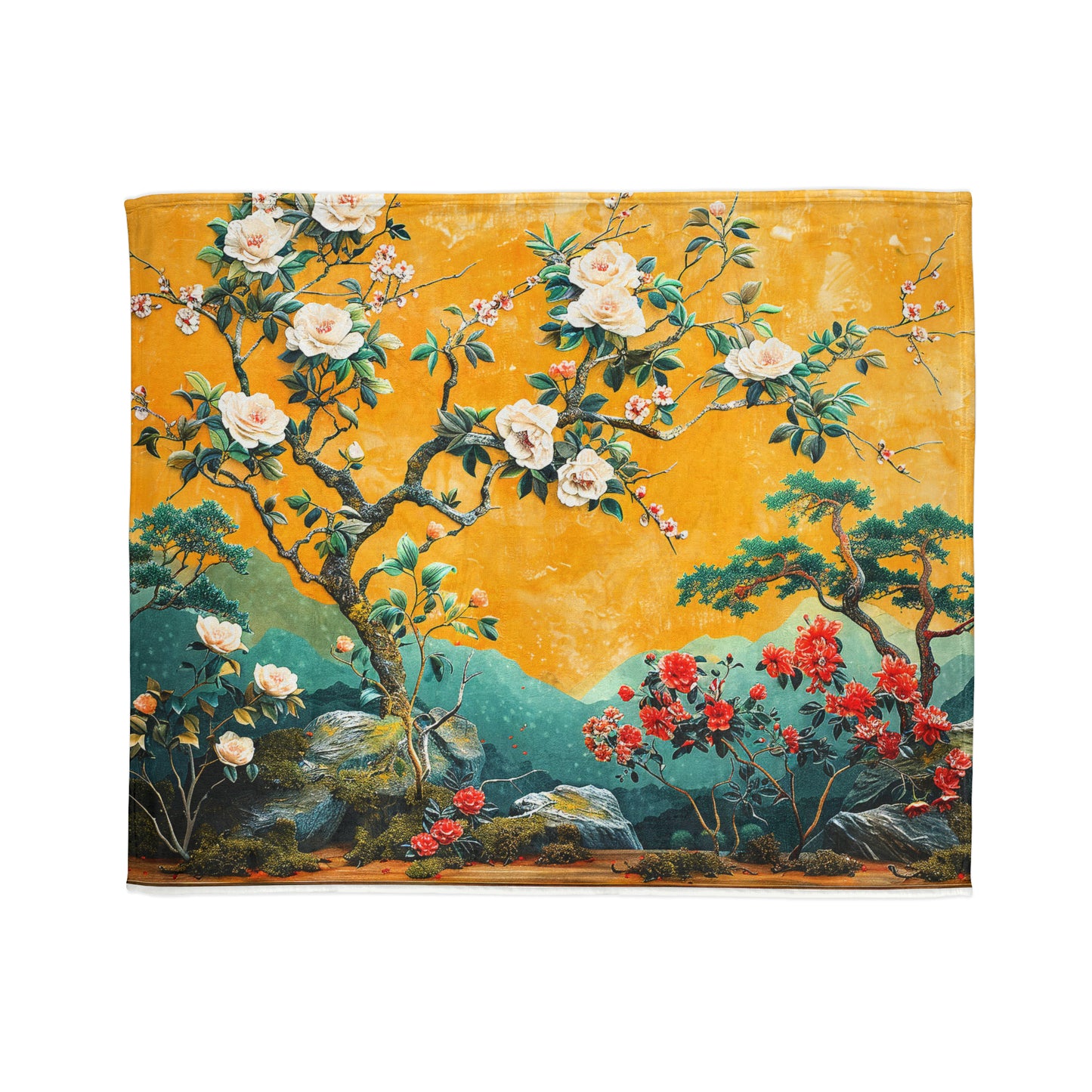 Chinoiserie #4 - Soft Polyester Blanket
