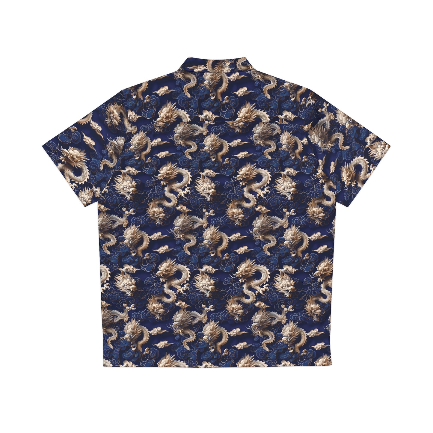 Men's Blue Hawaiian Shirt - China Only