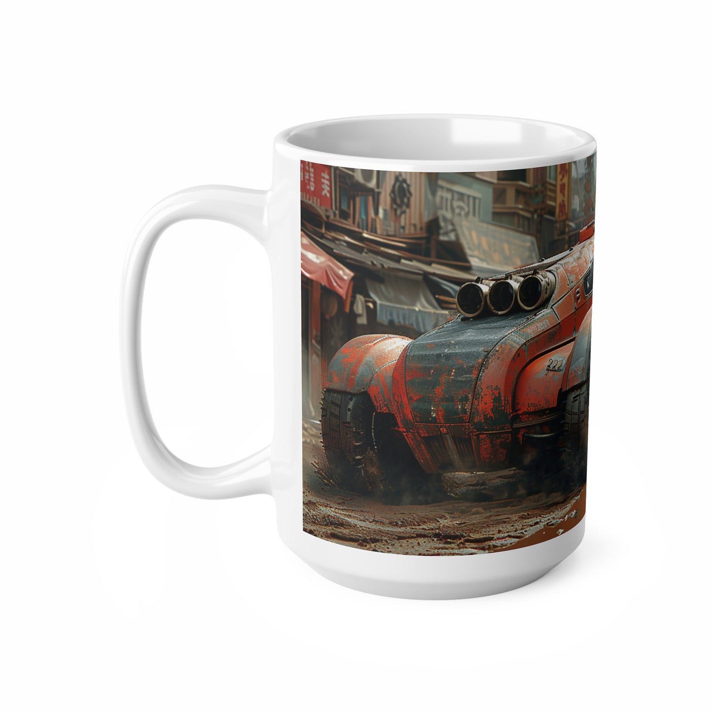 Futuristic Car 2 Ceramic Coffee Cups, 11oz, 15oz - UK