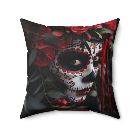 Day of The Dead - Spun Polyester Square Pillow - USA