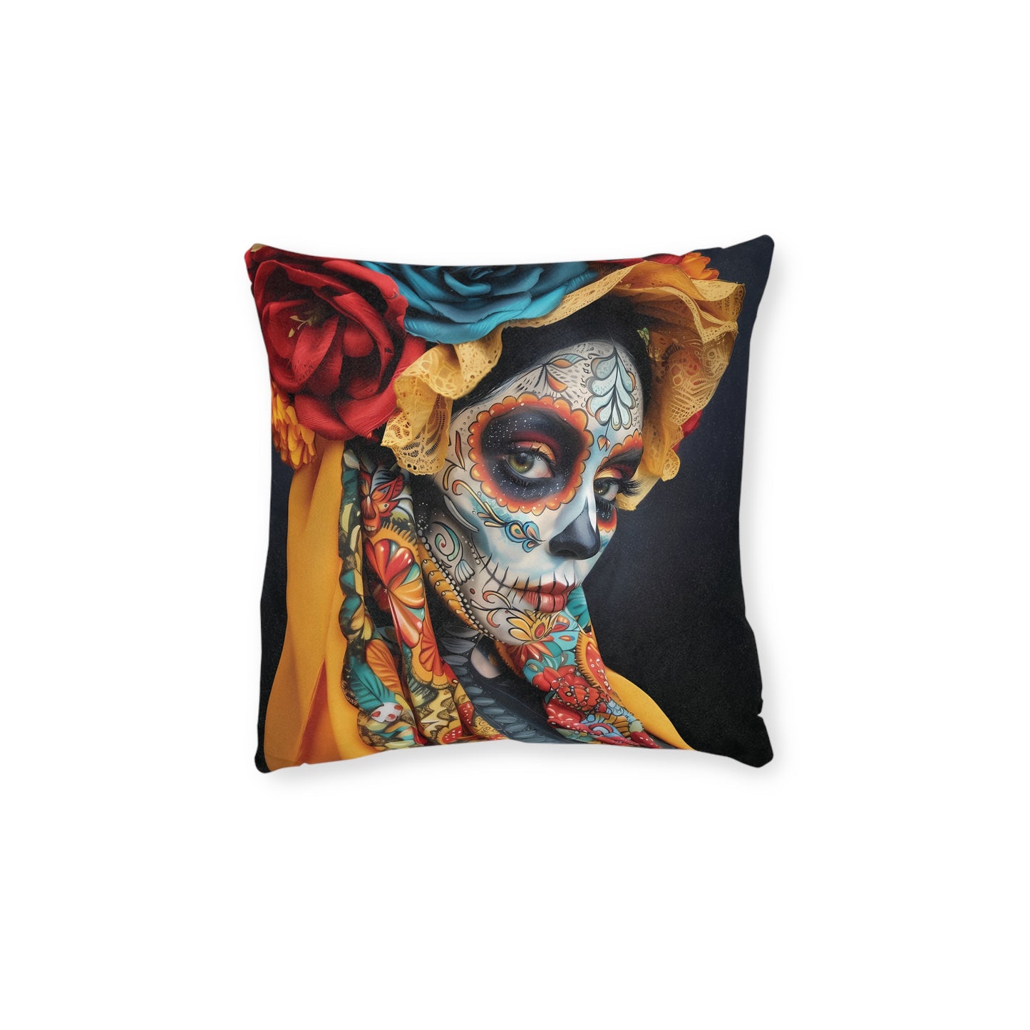Day of The Dead - Square Pillow - UK