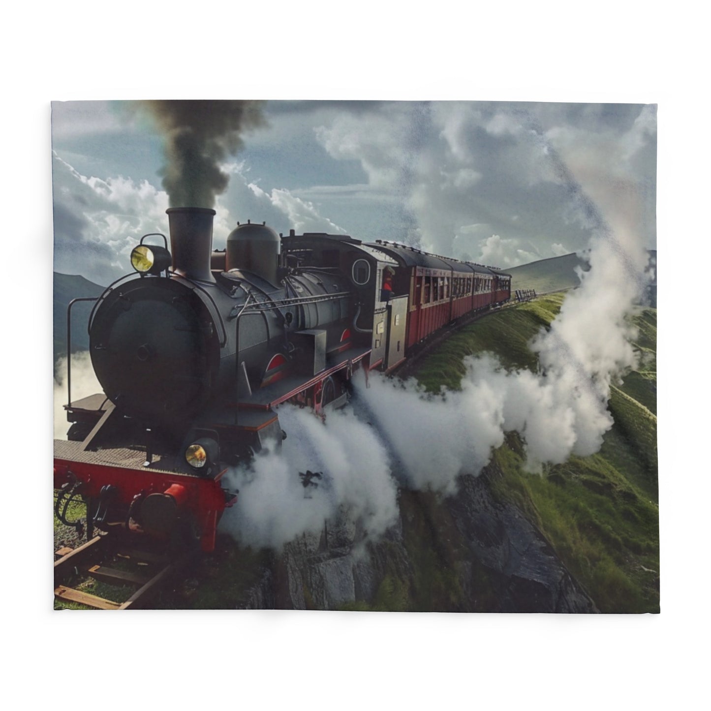 Steam Train #3 - Arctic Fleece Blanket - UK, USA
