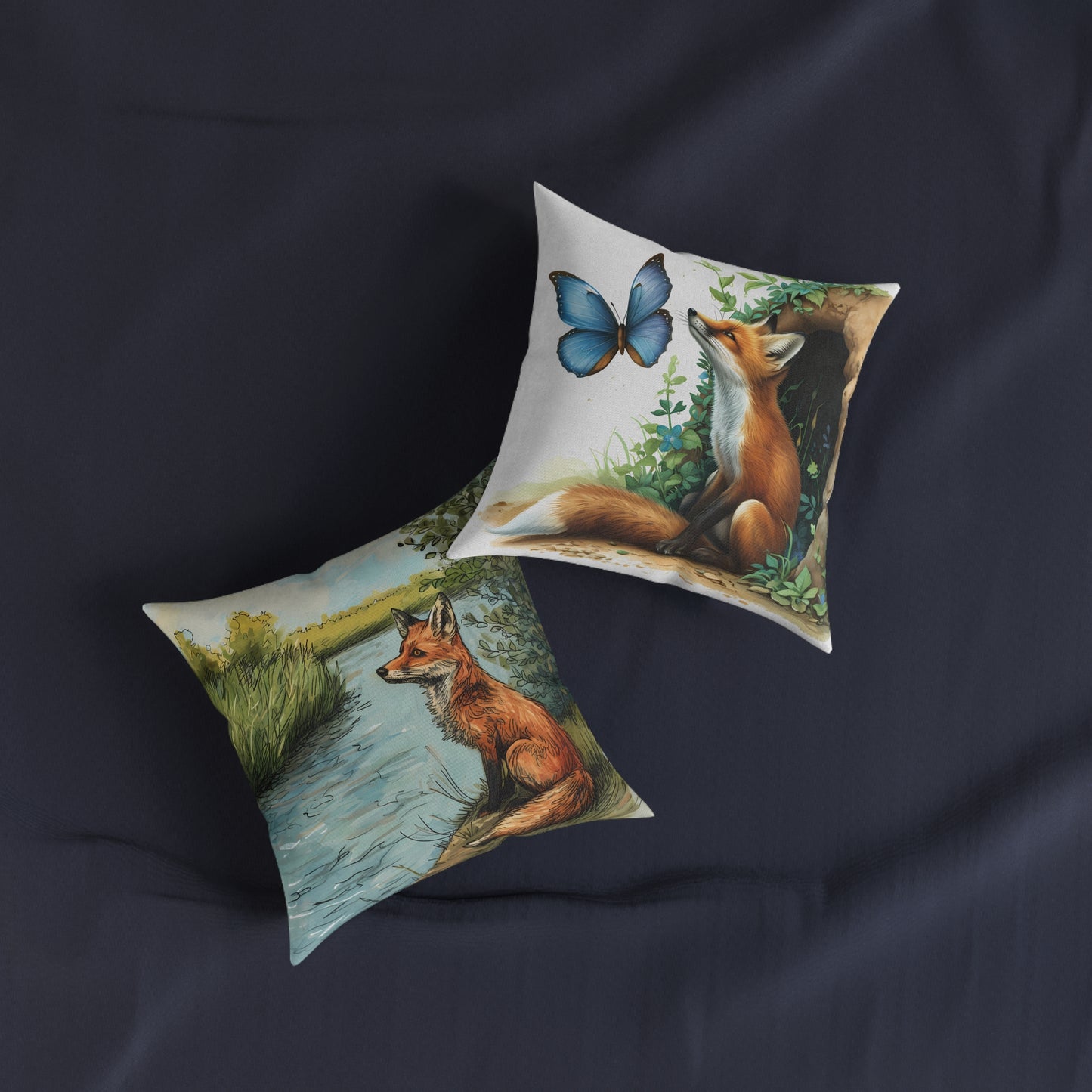 Fox 2 - Square Pillow - UK