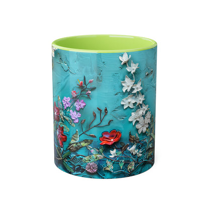 Wild Flowers Accent Mugs, 11oz - Canada Only