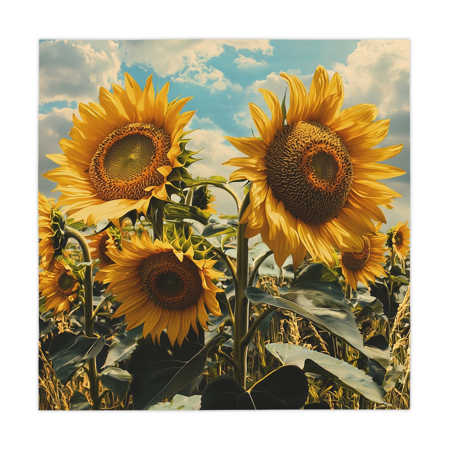 Sunflower Tablecloth - Bright Floral Decor for Home Gatherings UK