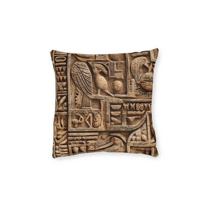 Ancient Egyptian Sandstone Love Letter - Square Pillow - UK