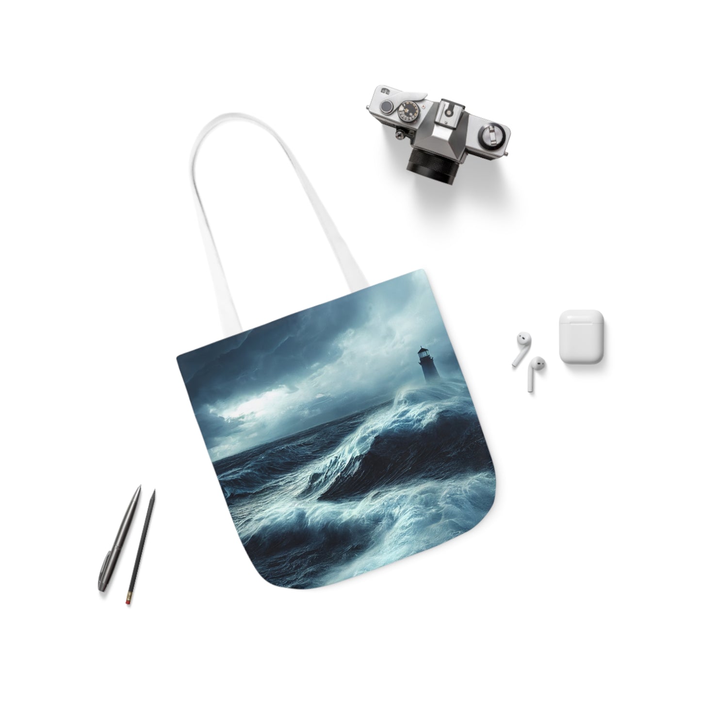Seascape #2 - Polyester Canvas Tote Bag (AOP)