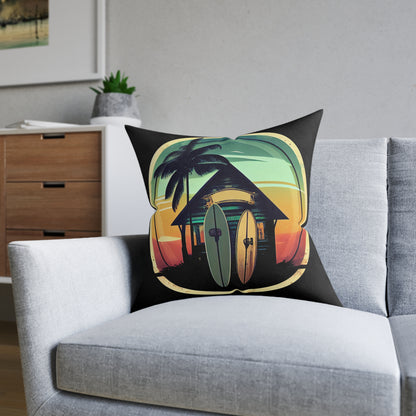 Surf Shack - Square Pillow - UK