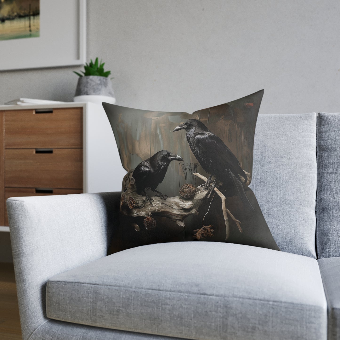 Crows - Square Pillow - UK