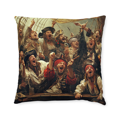 Pirate-Themed Square Pillow - Nautical Decor for Adventure Lovers UK