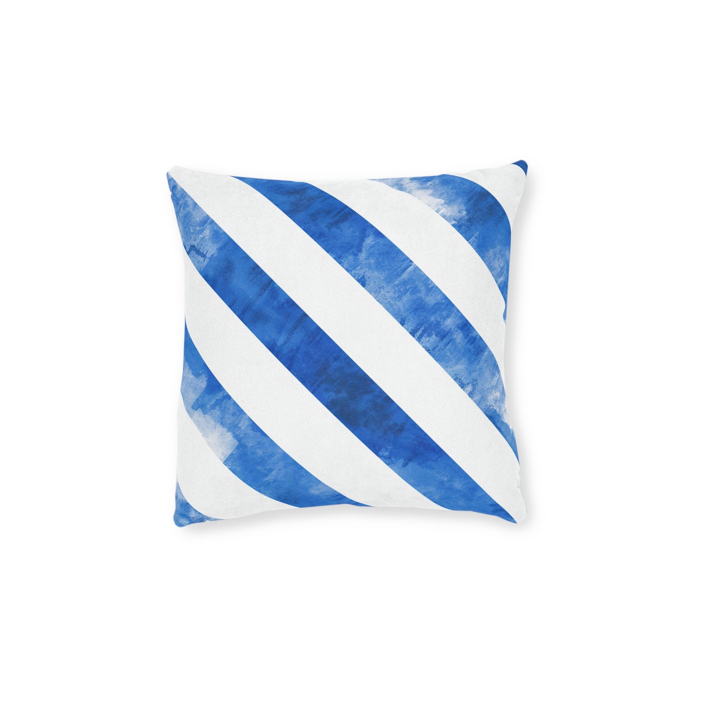 Ice Blue Stripes - Square Pillow - UK
