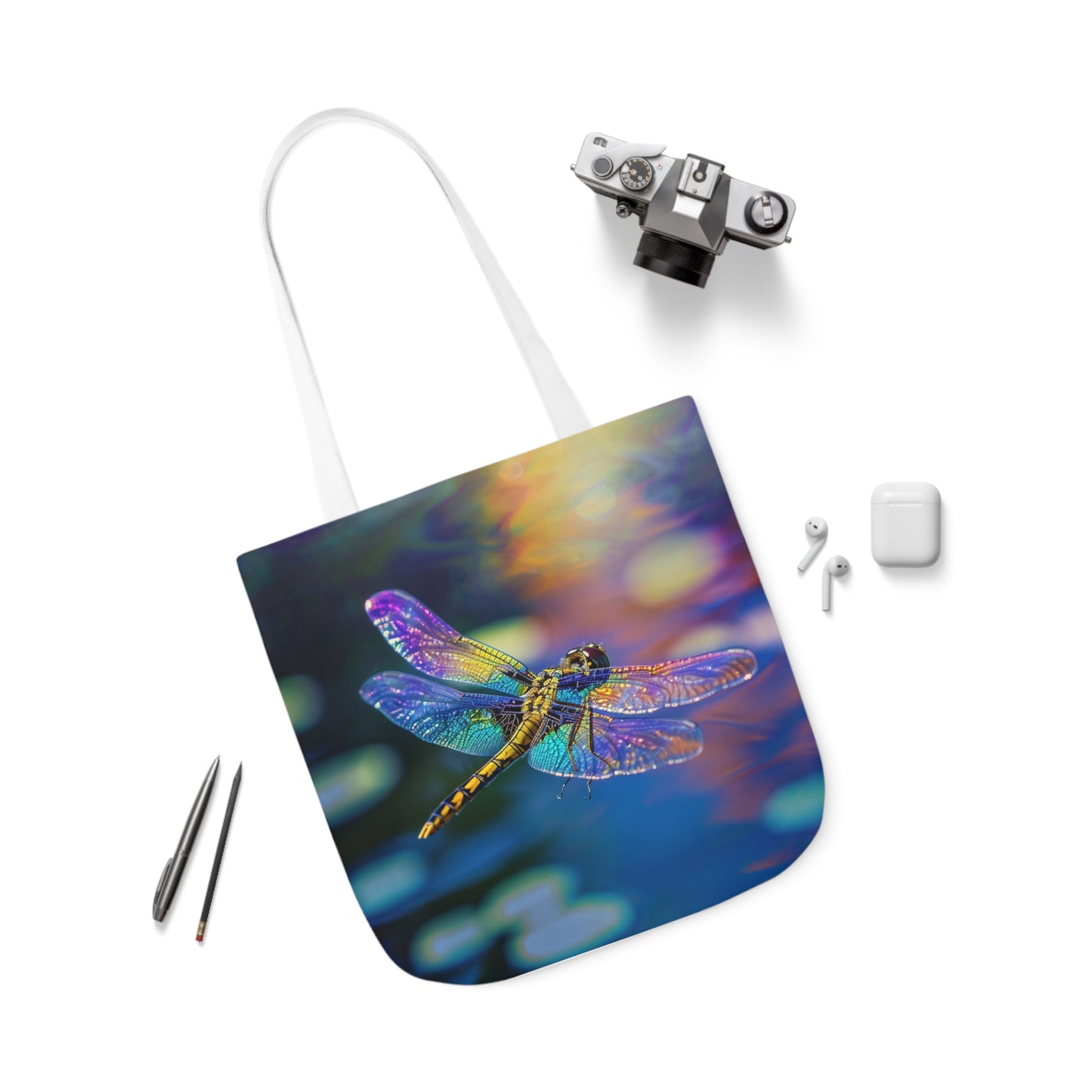 Dragonfly - Polyester Canvas Tote Bag (AOP)