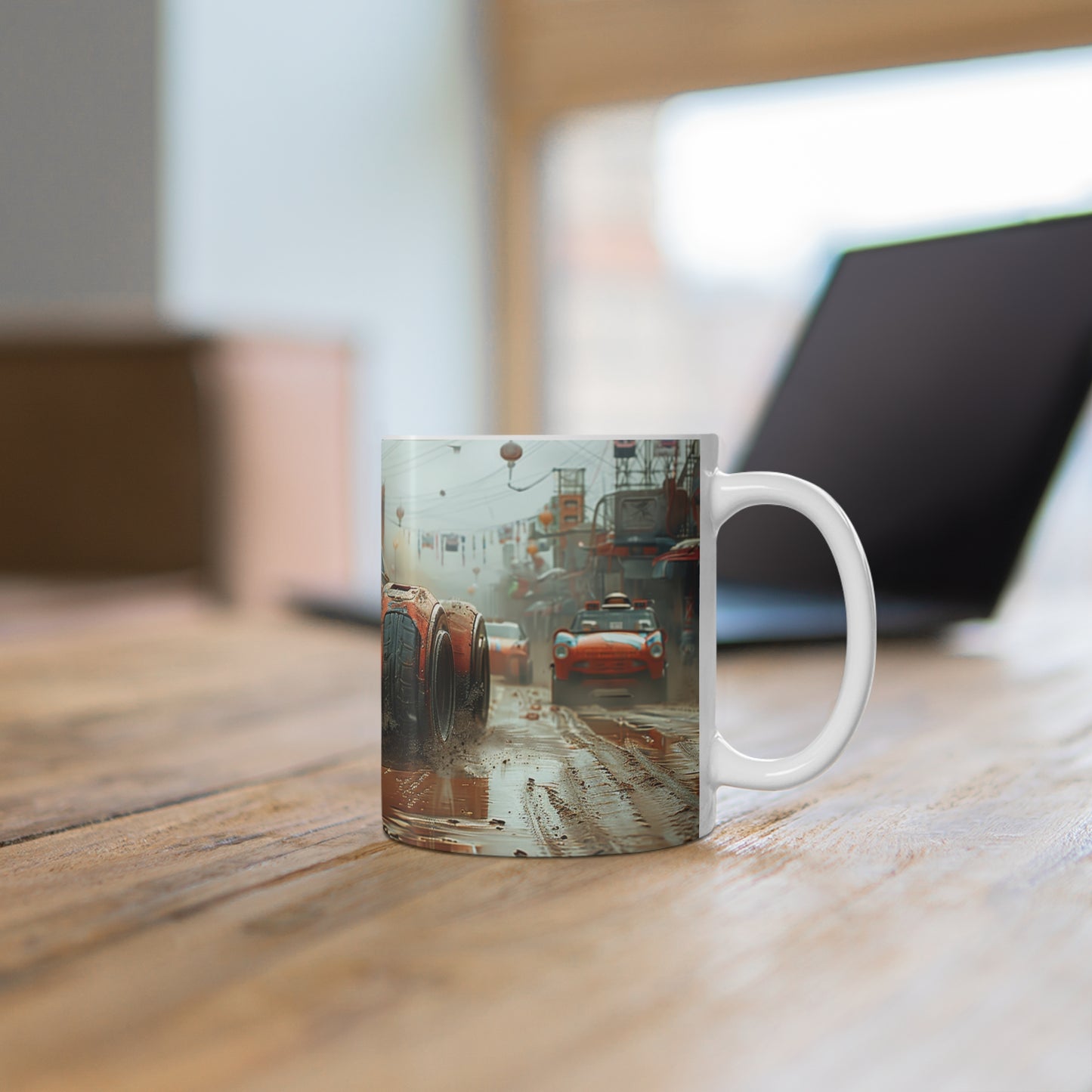 Futuristic Car 4 Ceramic Coffee Cups, 11oz, 15oz - UK