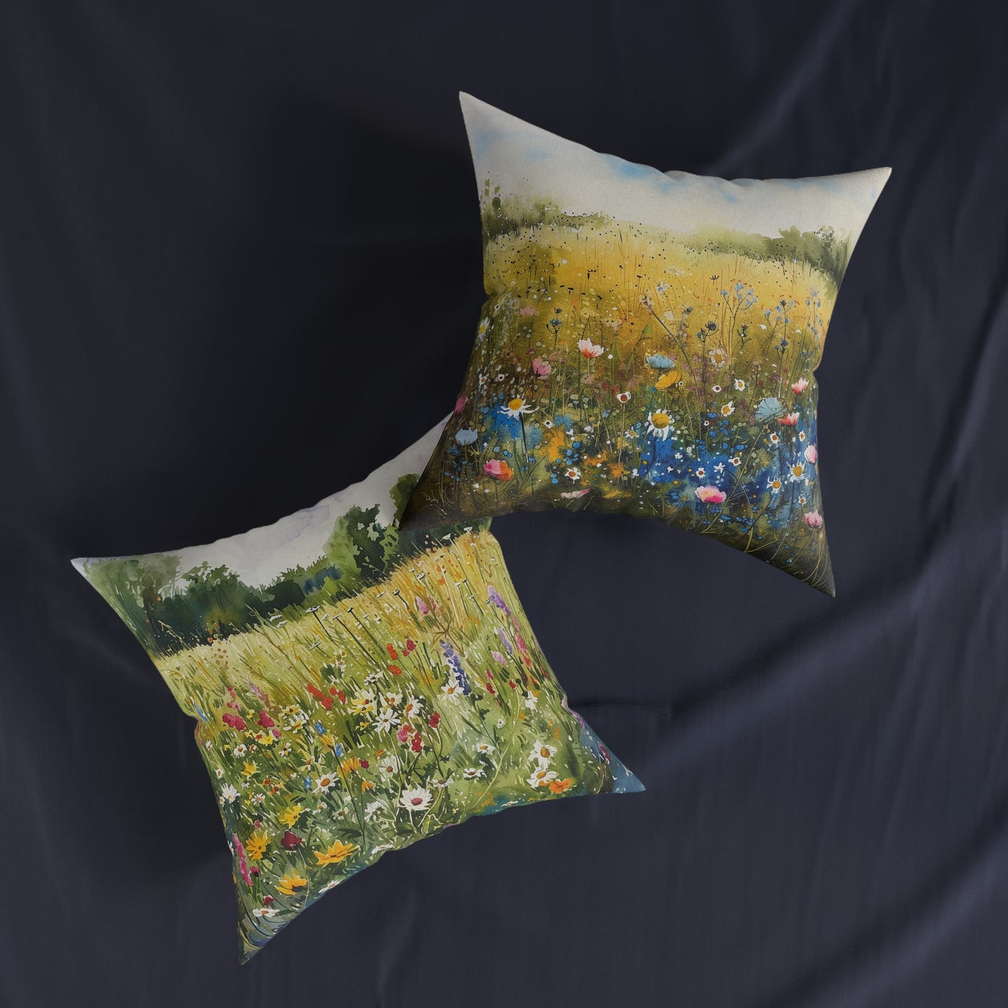 Wild Meadow - Square Pillow - UK