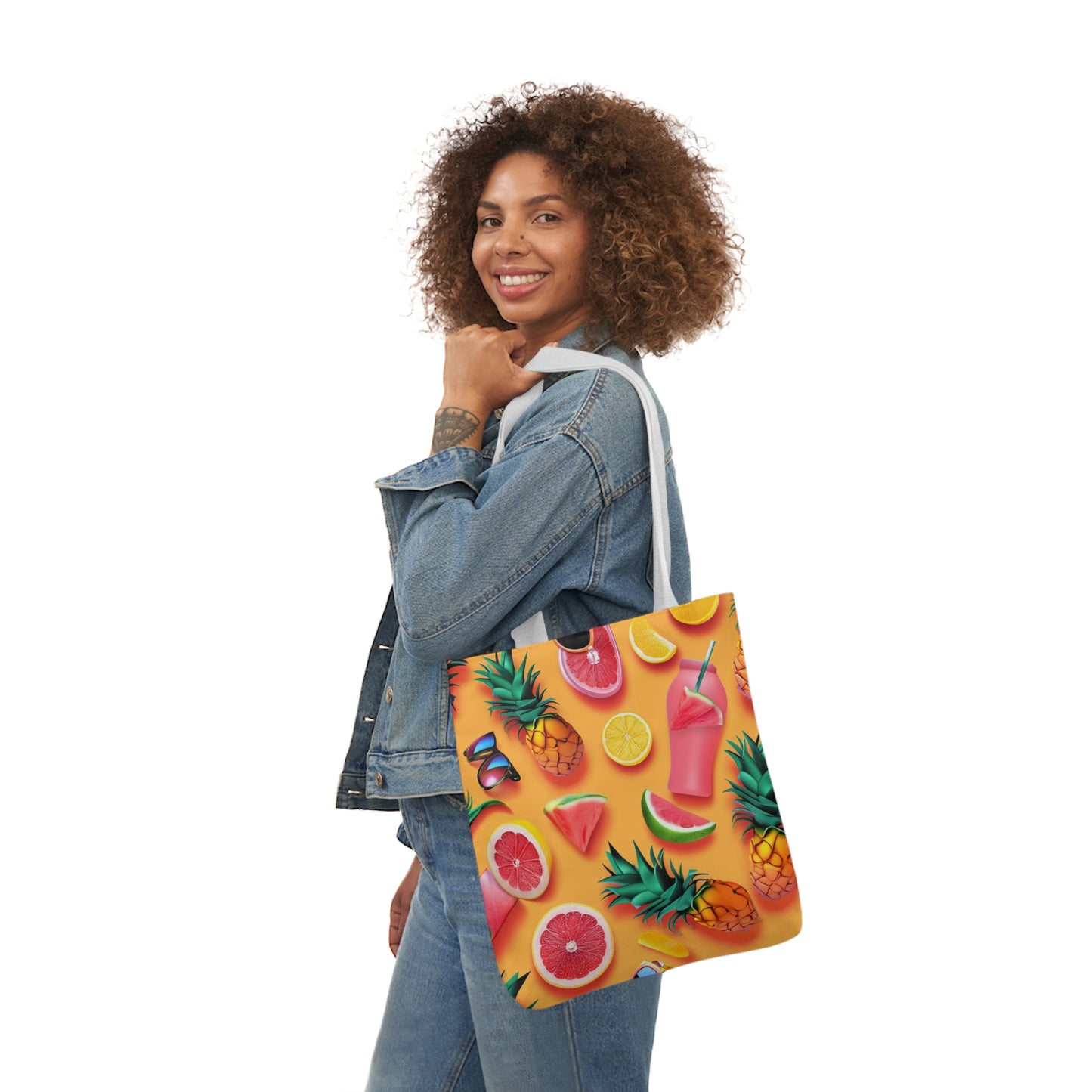 Summertime #4 - Polyester Canvas Tote Bag (AOP)