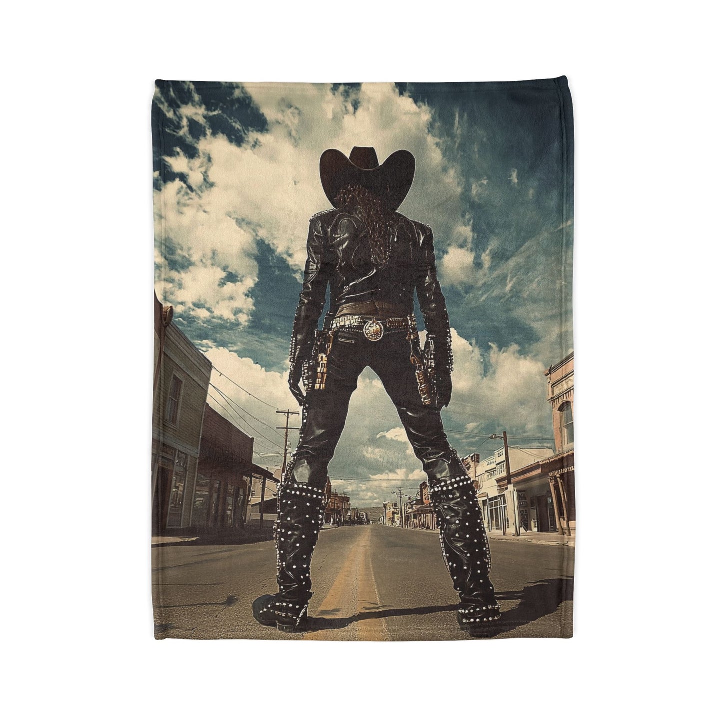 Cyber Cowboy - Soft Polyester Blanket UK