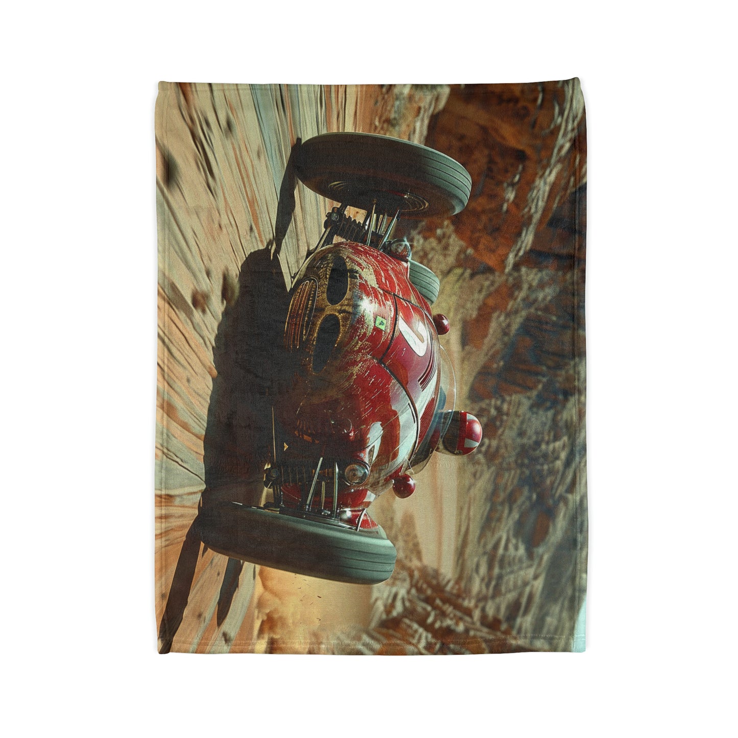 Desert Motorsport #1 - Soft Polyester Blanket