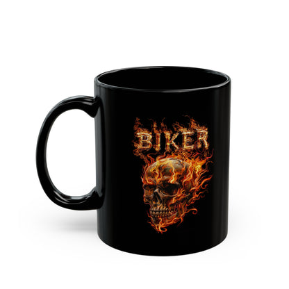 Biker #7  - Black Mug (11oz)  UK