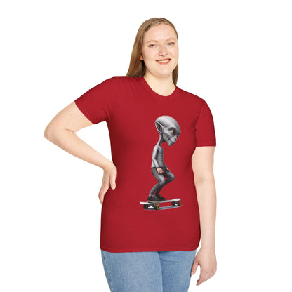 Alien Skater - Unisex Softstyle T-Shirt - UK