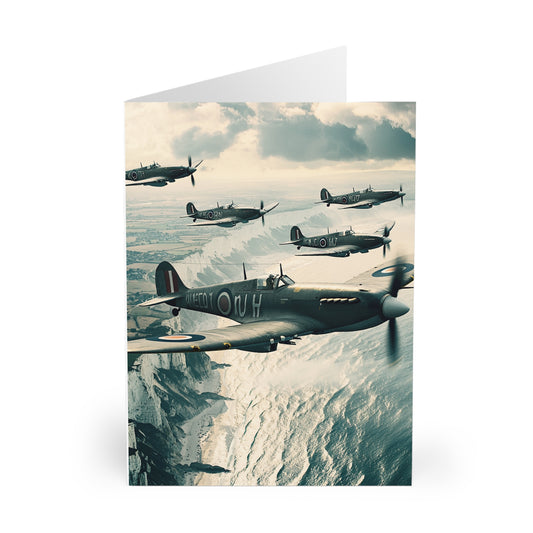 Spitfire and Hurricane Blank Card (5 Pack) UK