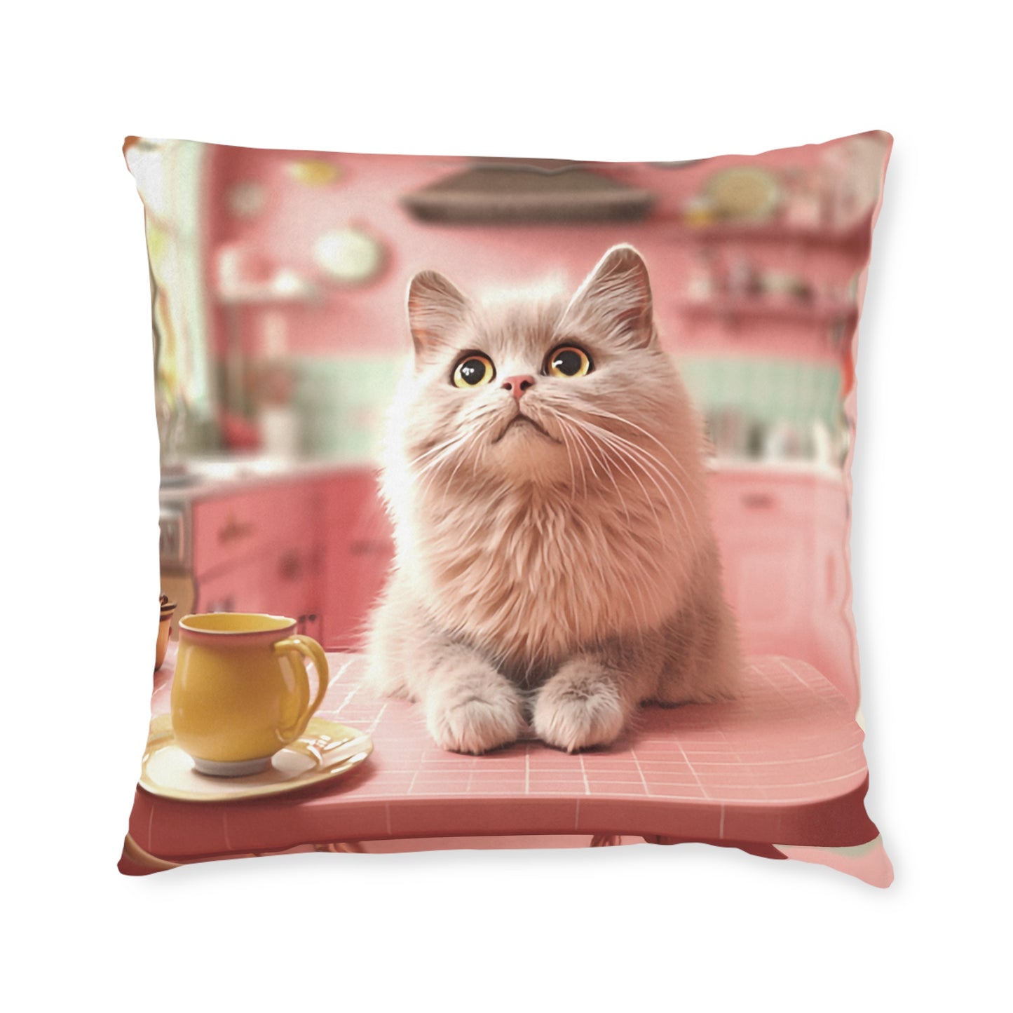 Cute Kitty 2 - Square Pillow UK