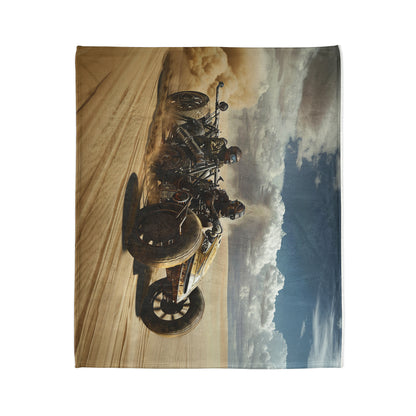 Steampunk Racer #3 - Soft Polyester Blanket