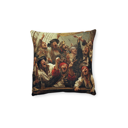 Pirate-Themed Square Pillow - Nautical Decor for Adventure Lovers UK