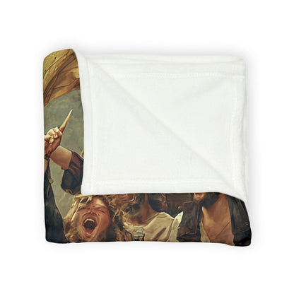 Pirate Party Soft Polyester Blanket - Cozy Throw for Nautical Enthusiasts UK