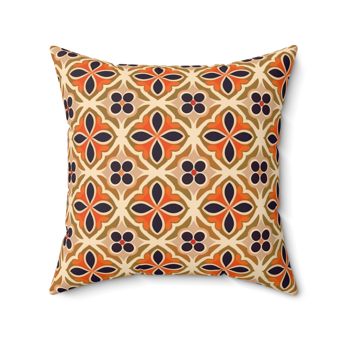 1960's America #2 Spun Polyester Square Pillow - USA