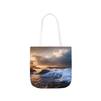 Seascape #4 - Polyester Canvas Tote Bag (AOP)