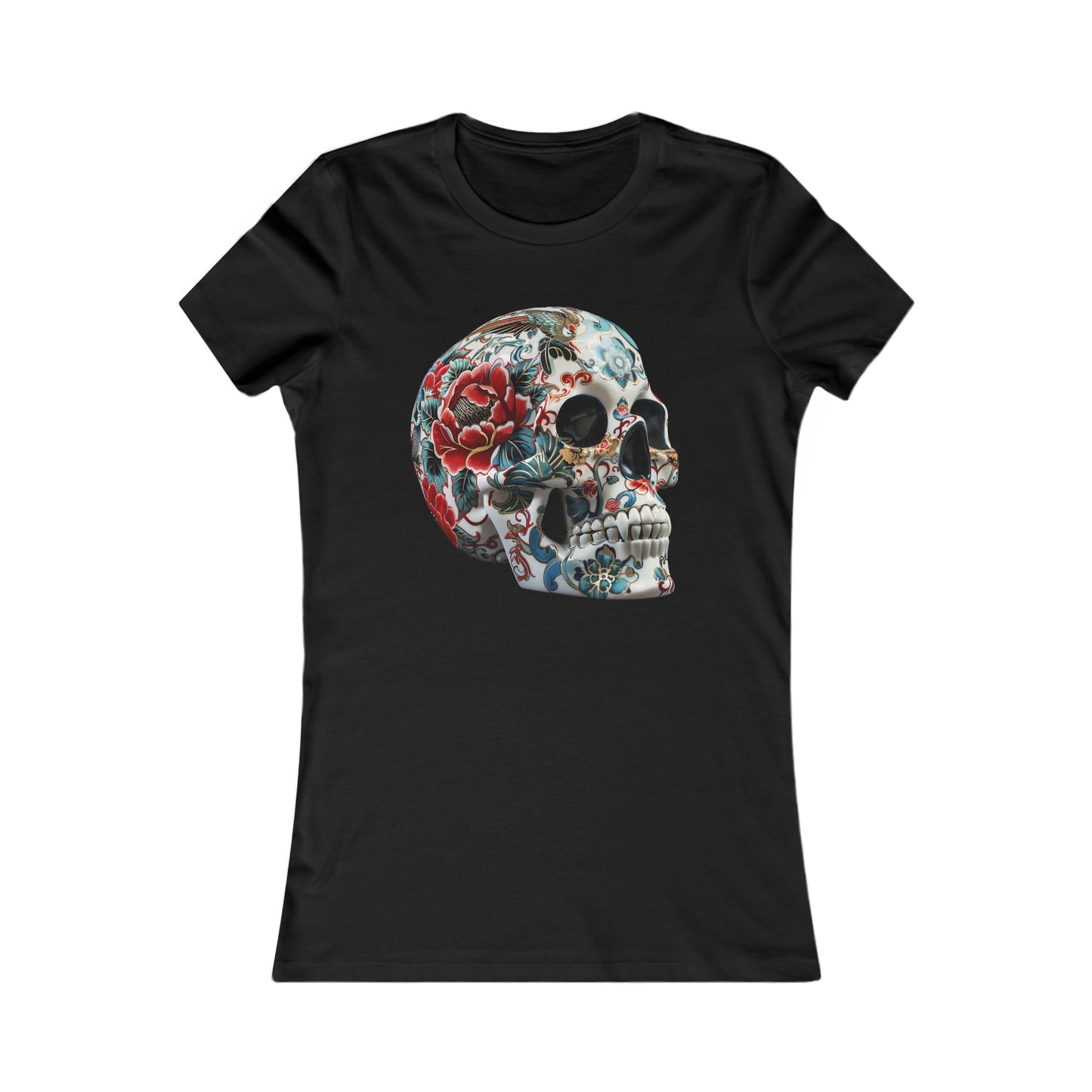 Chinoiserie Skull Women's Favourite Tee - UK