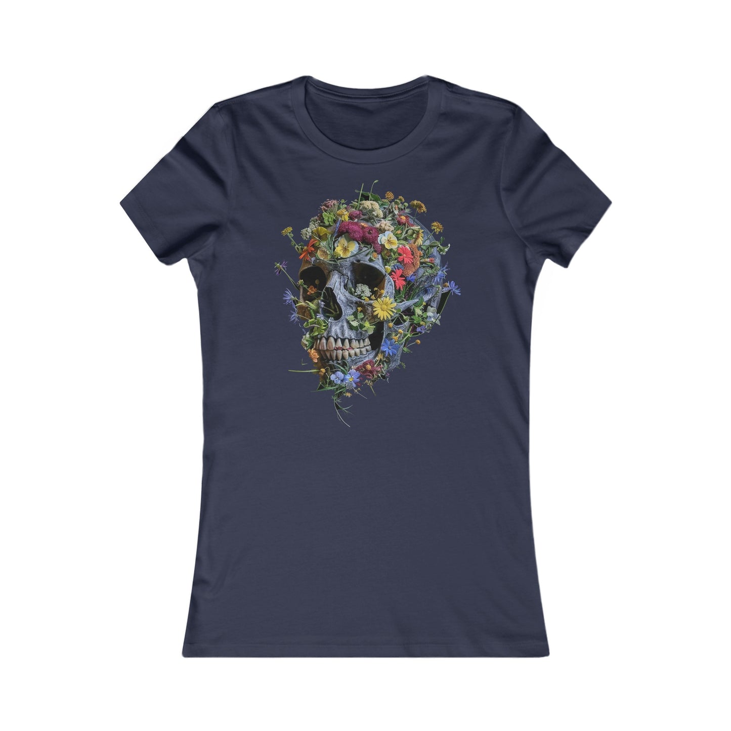Flower Skull Women's Favourite Tee - UK