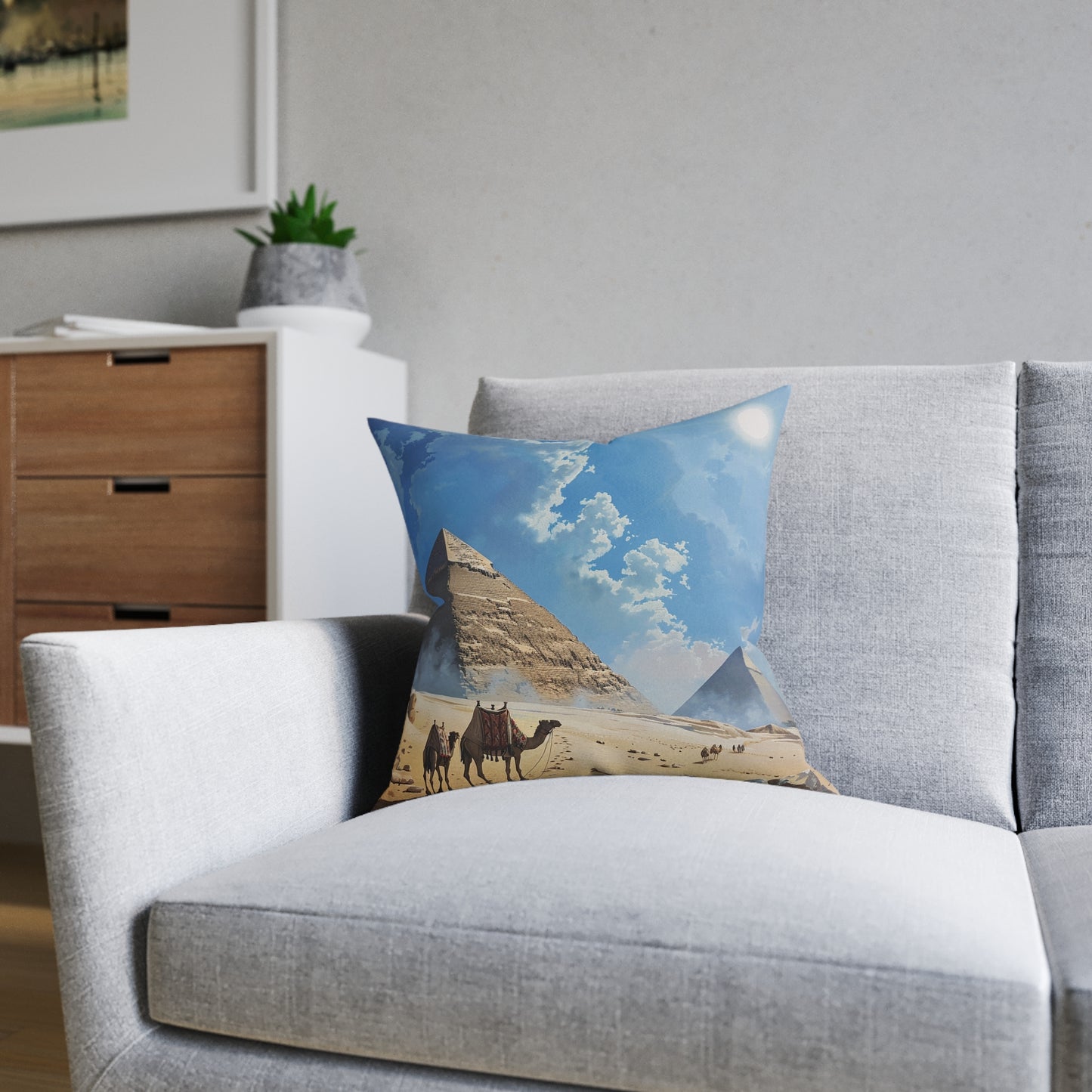 Egyptian Pyramids - Square Pillow - UK