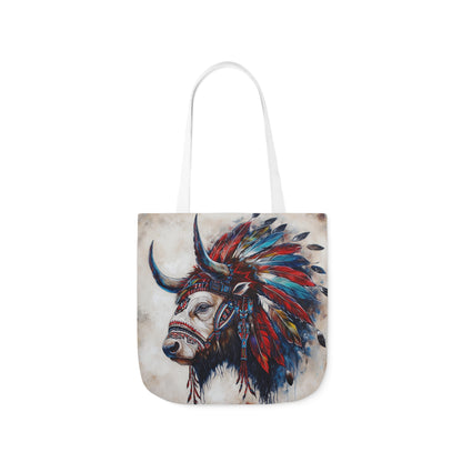 Native American Art #3 - Polyester Canvas Tote Bag (AOP)