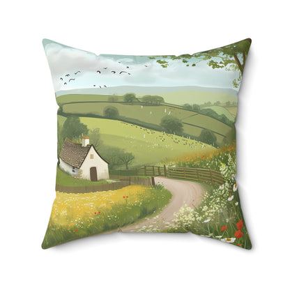 Countryside #4 - Spun Polyester Pillow USA