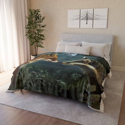 *Fox and Badger Blanket - Soft Polyester Blanket