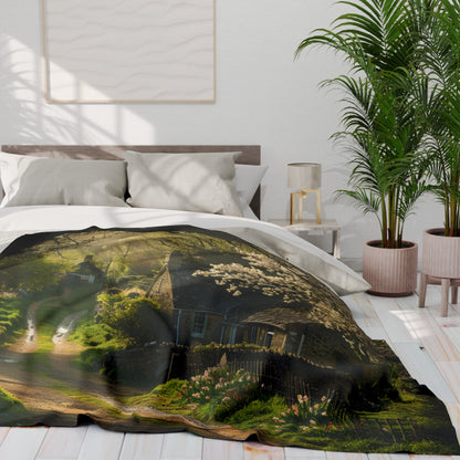 English Springtime 3 Arctic Fleece Blanket - UK, USA