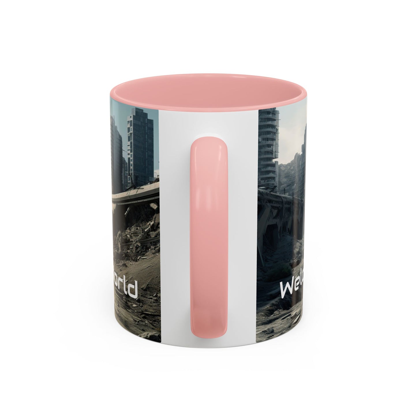 Futuristic Landscape Accent Coffee Mug - Perfect for Sci-Fi Lovers - UK