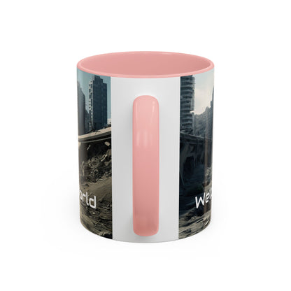 Futuristic Landscape Accent Coffee Mug - Perfect for Sci-Fi Lovers - UK