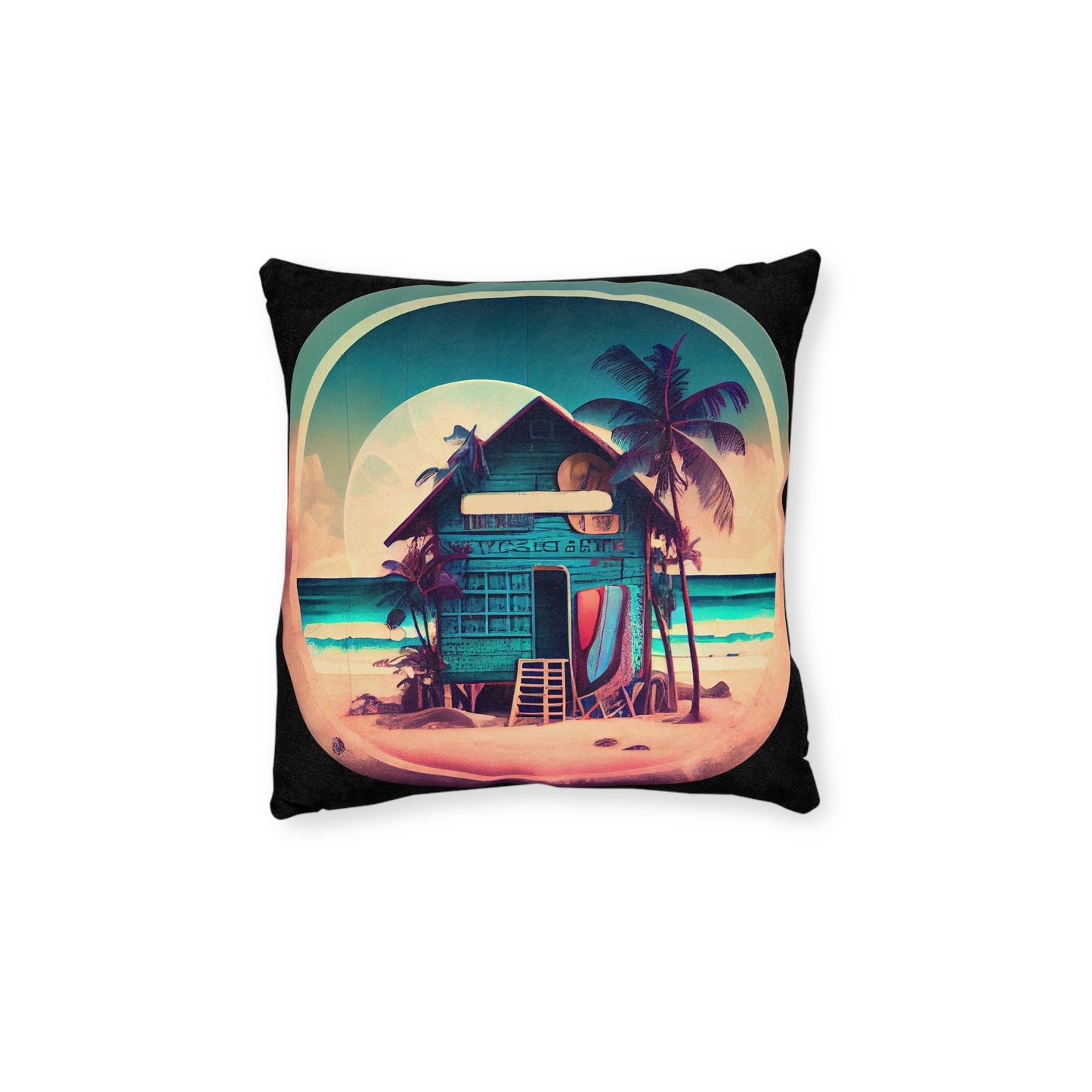 Surf Shack - Square Pillow - UK