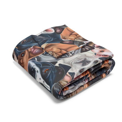Dog Collage #2 Arctic Fleece Blanket - UK, EU