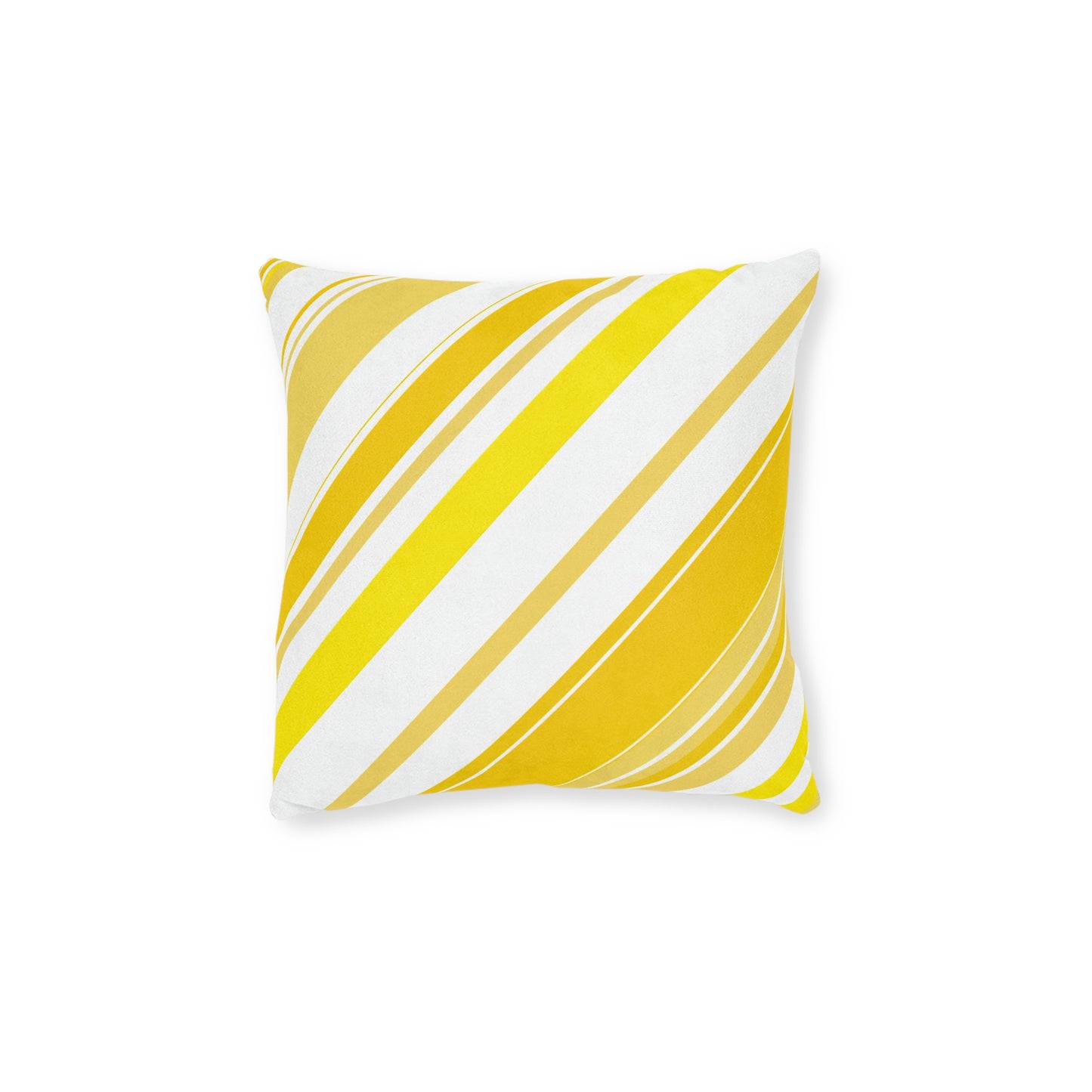 Fresh Lemon Stripes - Square Pillow - UK
