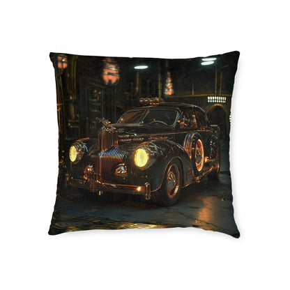 Industrial-Style Car - Square Cushion - Steampunk Home Decor UK