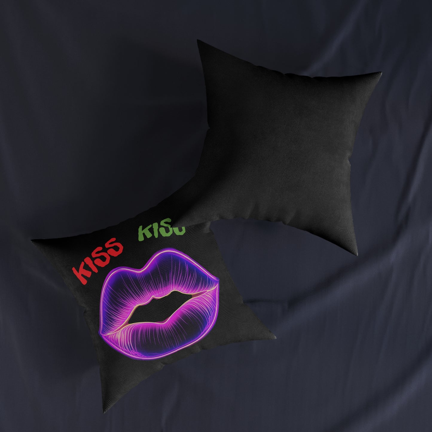 KISS KISS  - Square Pillow - UK