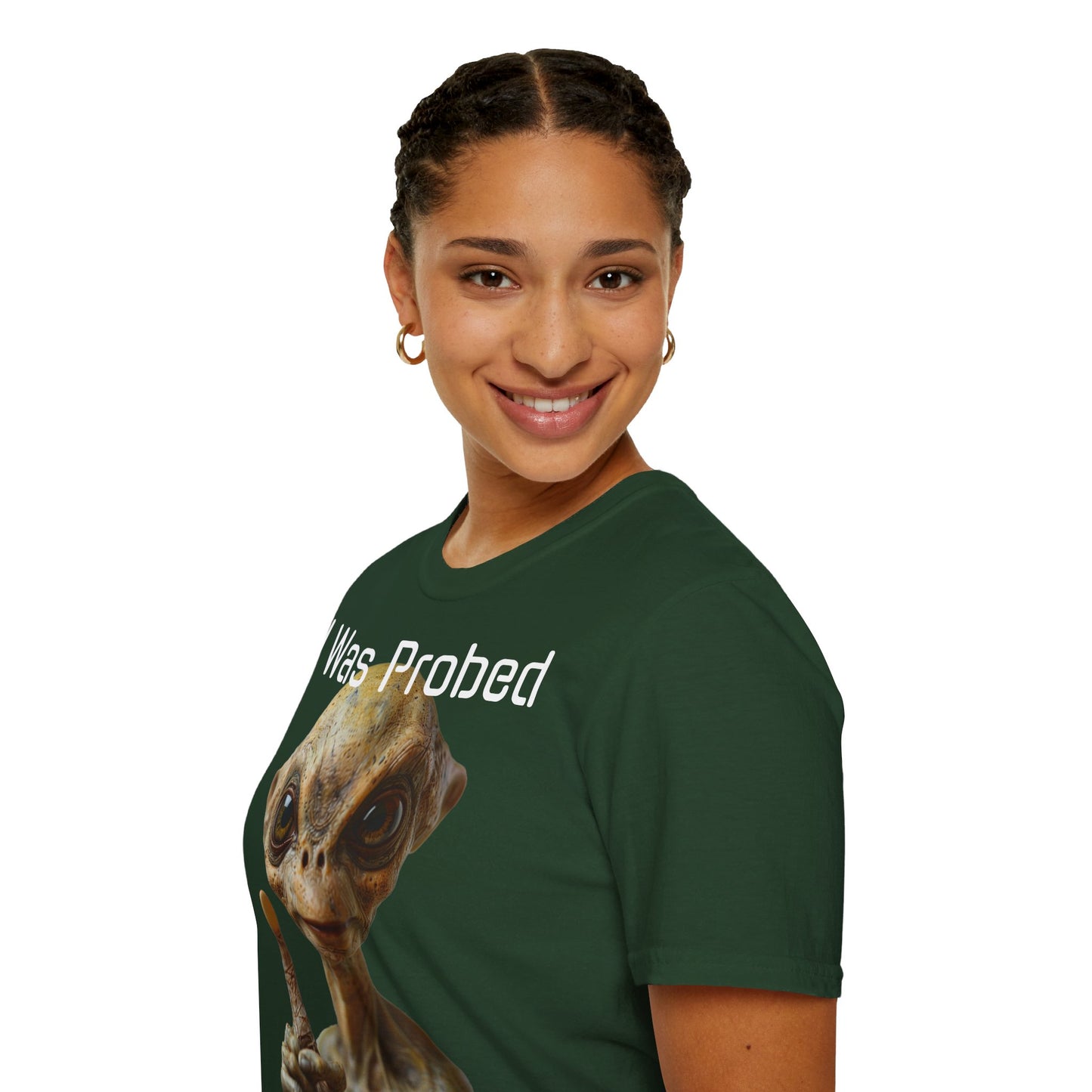 Probed by an Alien - Softstyle T-Shirt  -   UK