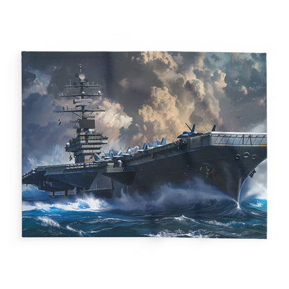 Aircraft Carrier 2 Arctic Fleece Blanket - USA