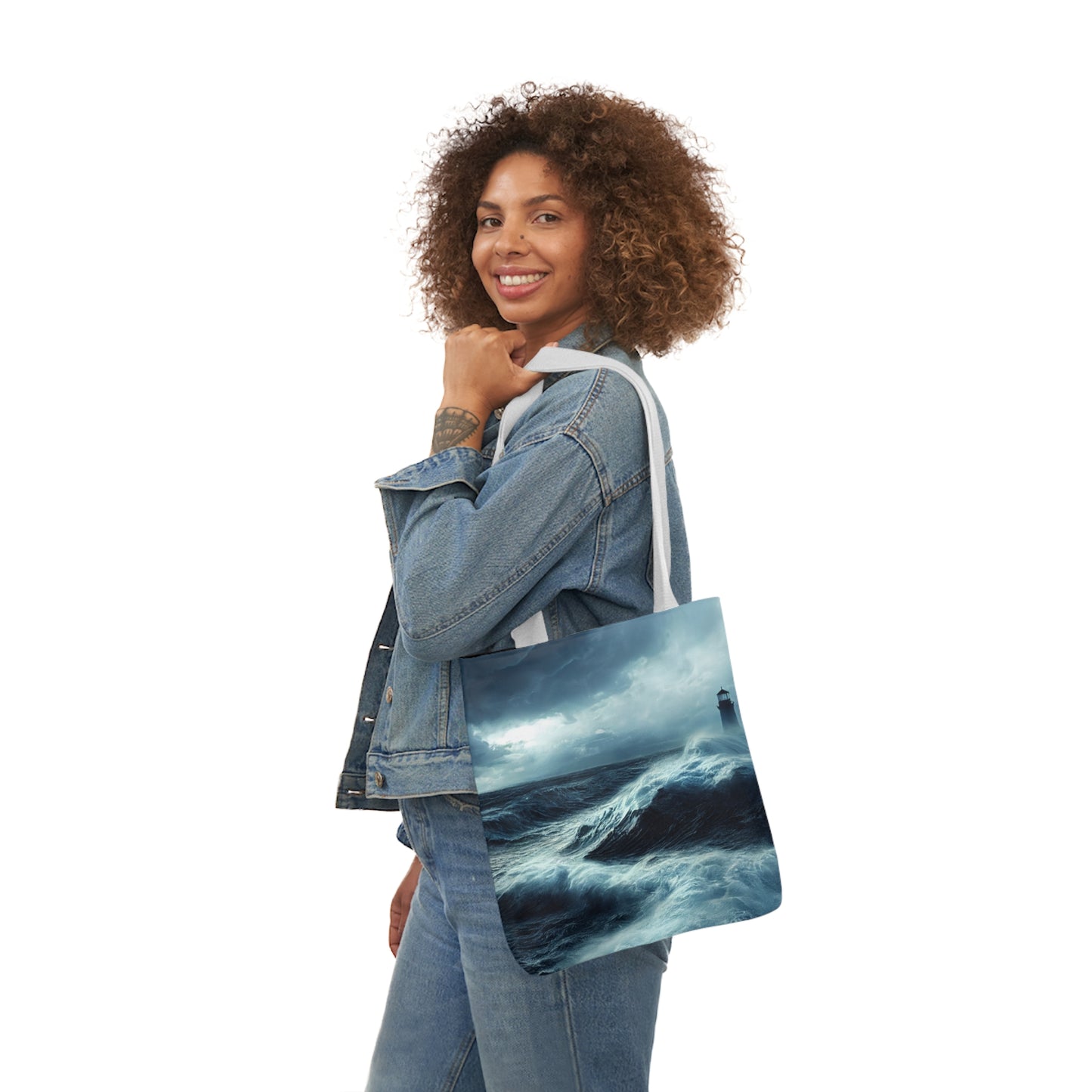Seascape #2 - Polyester Canvas Tote Bag (AOP)