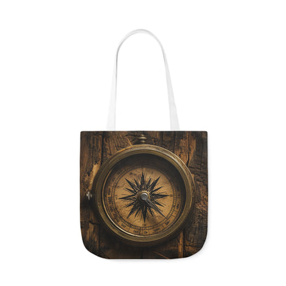 Compass - Polyester Canvas Tote Bag (AOP)