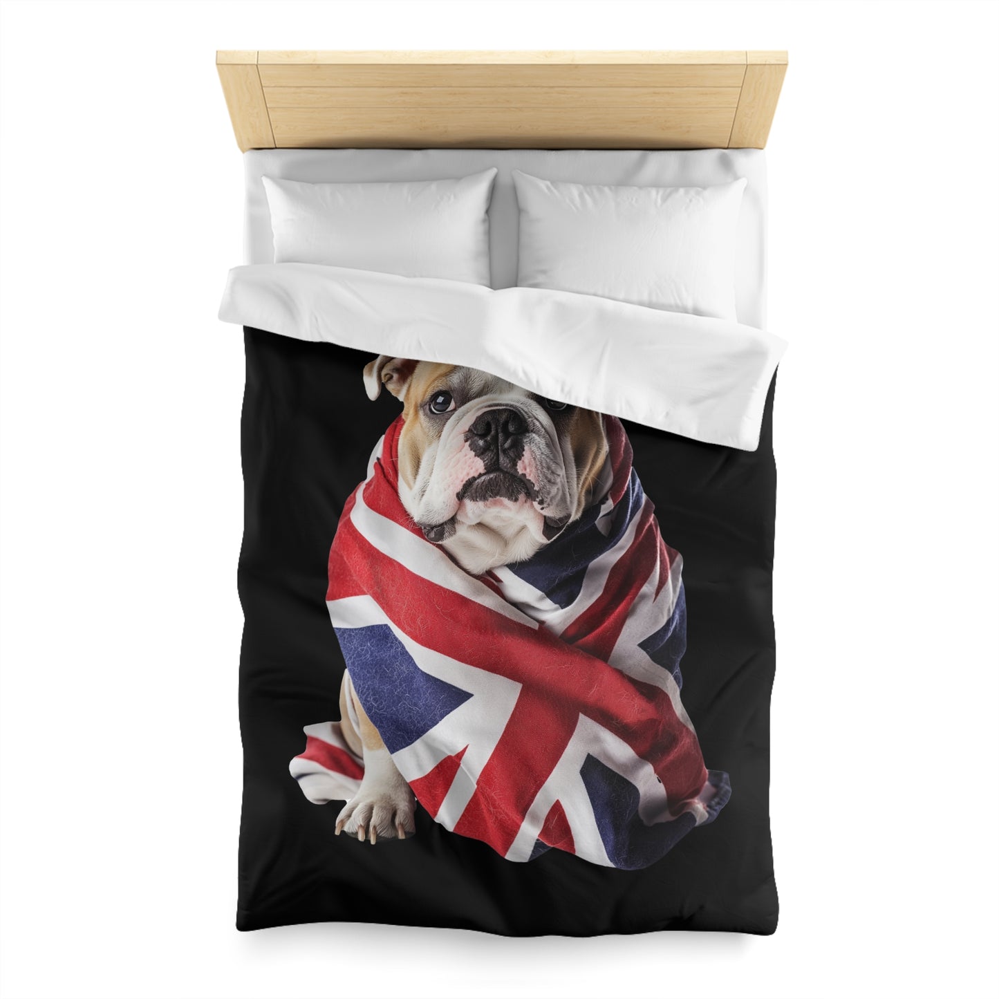 British Bulldog - Microfiber Duvet Cover USA and UK