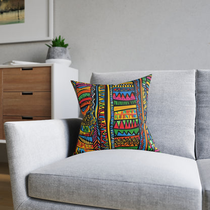 African 4 - Square Pillow - UK